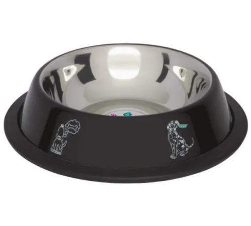 Lolo Pets Миска черная на резиновой основе 0,45 л