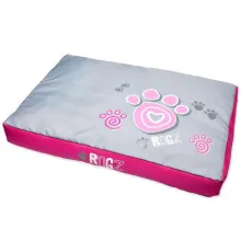 Rogz Лежак Spice Pod Flat Pink Paw, 56х83х10 см
