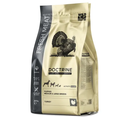 Doctrine Fresh meat Puppy Medium&Maxi (Индейка, рис), 800 г