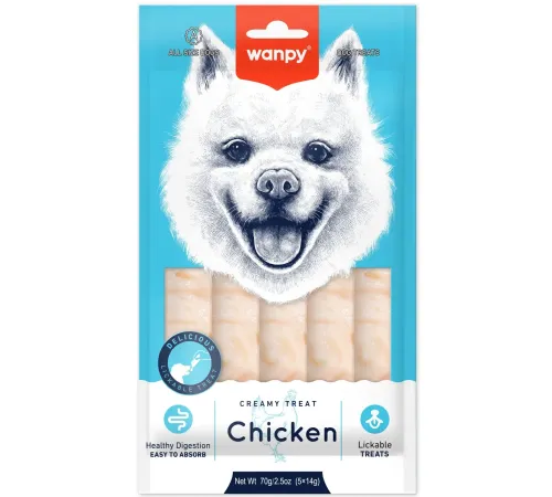 Wanpy Dog Нежное пюре из курицы, 70 г