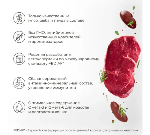 Yumster Sterilized Паштет (Телятина и почки), 100 г