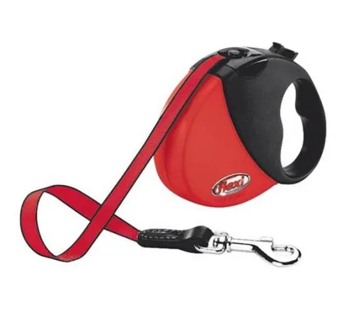 Поводок-рулетка Flexi Comfort Compact XS лента 3 м, красный