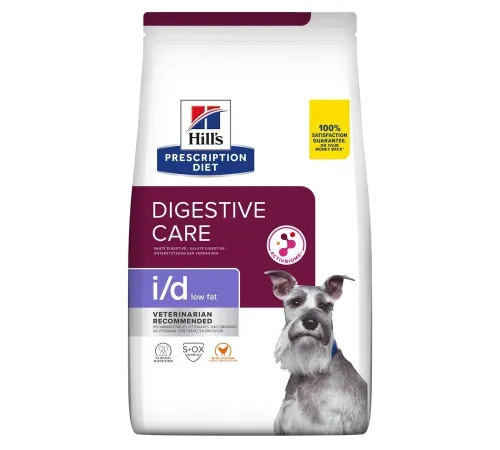 Hill's Prescription Diet i/d Low Fat Digestive Care для собак (курица), 1,5 кг