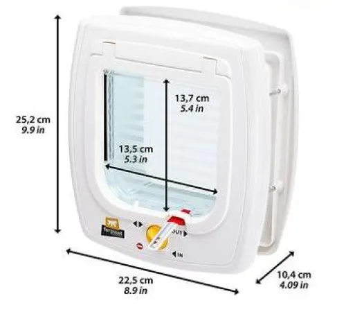 Ferplast SWING 7 MAGNETIC Дверка для собак и кошек Белая