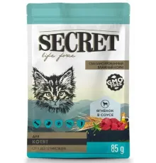 Secret Life Force для котят (Ягненок в соусе), 85 г х 24 шт