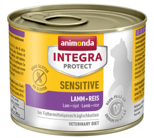 Animonda Integra Protect Sensitive Cat (Ягненок, рис), 200 г