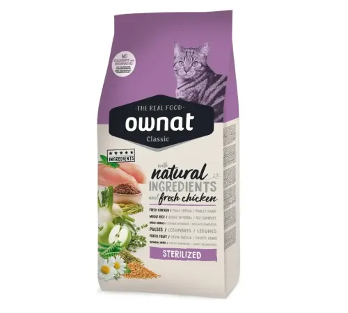OWNAT Classic Sterilized Cat (Курица), 15 кг