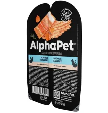 AlphaPet Superpremium паштет с лососем, 80 г