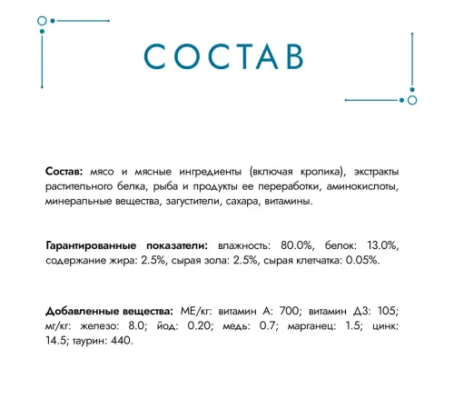 Гурмэ Перл Нежное филе с кроликом в соусе, 75 г