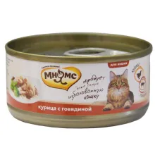 Мнямс Консервы Курица с говядиной в нежном желе, 70 г