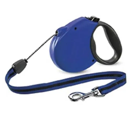 Рулетка Flexi Standard Soft M, трос 5 м, синий
