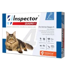 Экопром Inspector Quadro K для кошек от 8 до 15 кг, 1,5 мл