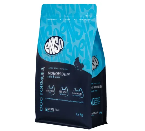 ENSO Dog Formula Monoprotein Adult Small Breed (Белая рыба), 400 г