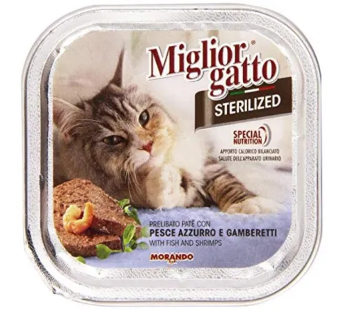 Miglior Gatto Steril Fish and Shrimps, 100 г