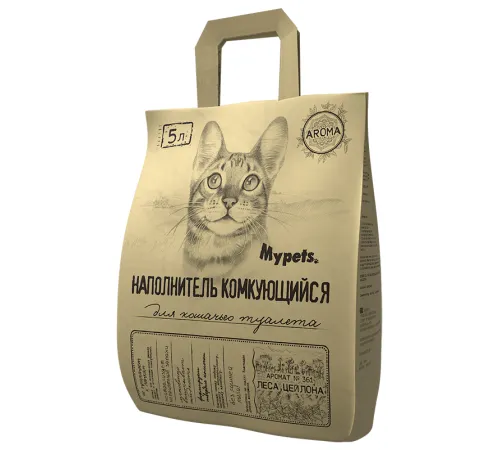Mypets Наполнитель комкующийся №361 Леса Цейлона, 5 л
