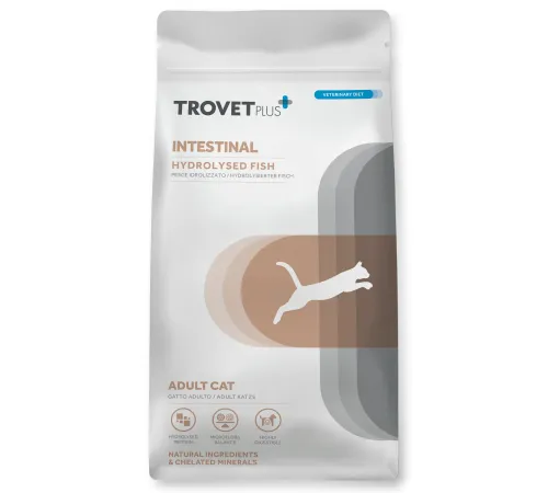 Trovet Plus Intestinal Cat (Белая рыба), 1,2 кг