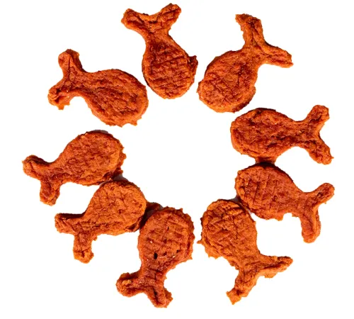 Wanpy Dog Лакомые кусочки из нежного лосося в форме рыбок, 100 г