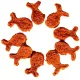 Wanpy Dog Лакомые кусочки из нежного лосося в форме рыбок, 100 г