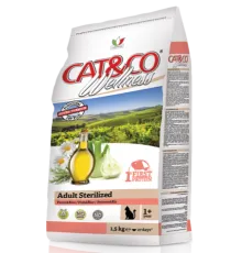 Cat&co Wellness Adult Sterilized (Рыба и рис), 1,5 кг