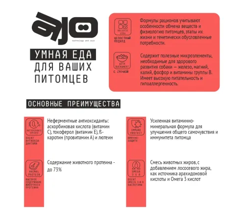 AJO Basic Line Medium Adult, 2 кг