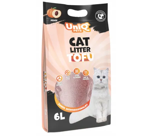 UniQ Pets Tofu Peach, 6 л (2,5 кг)