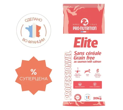 Flatazor Elite Grain Free (Лосось), 20 кг