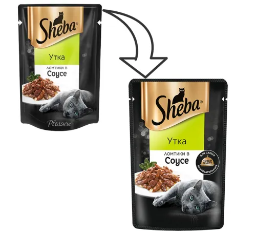 Sheba Ломтики в соусе (Утка), 75 г