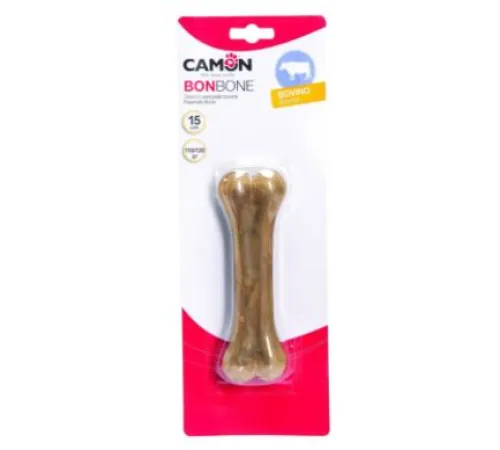CAMON Кость жевательная из говяжьей кожи, 15 см (1 шт/уп)
