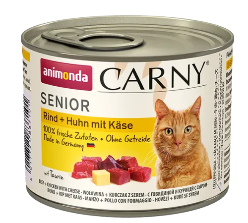 Carny Senior (с говядиной, курицей и сыром), 400 г