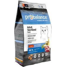 ProBalance Cat Sterilized (Утка), 1,8 кг