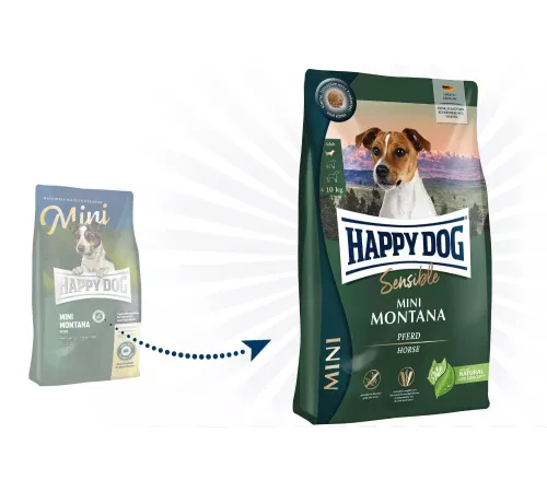 Happy Dog Sensible Mini Montana (Конина), 4 кг
