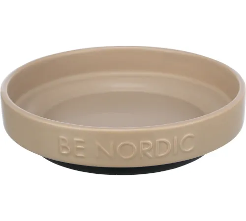 Trixie BE NORDIC Миска для кошек, 0,3 л/16 см, серо-коричневый