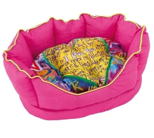 Ferplast Лежак FIORE CUCCIA GRAFFITI 70, 70 х 52 х 25 см.