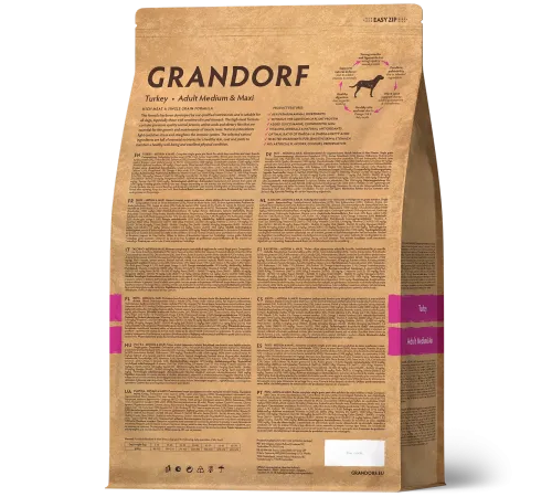 Grandorf Adult Medium & Maxi (Индейка), 1 кг