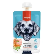 Wanpy Dog Мясное пюре из курицы, 90 г