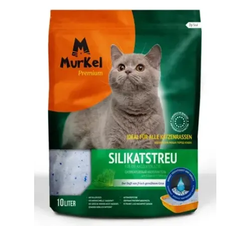 Murkel Наполнитель силикагелевый (Скошенная трава), 10 л/4,5 кг