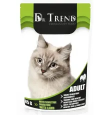 Dr.Trend Консервы для кошек с чувствительным пищеварением (Ягненок), 85 г