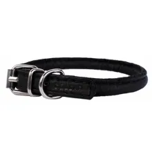 Collar Soft Ошейник круглый черный, 6 мм, 17-20 см