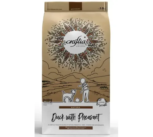 Craftia Natura Puppy Medium&Large (Утка, фазан), 2 кг