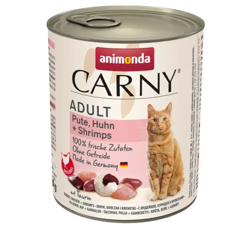 Carny Adult (с индейкой, курицей и креветками), 800 г