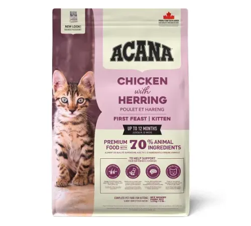ACANA First Feast Kitten (Курица, сельдь), 1,8 кг