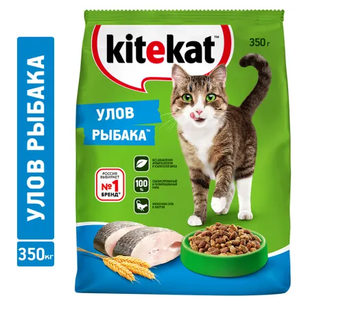 Kitekat для взрослых кошек (Улов рыбака) 350 г