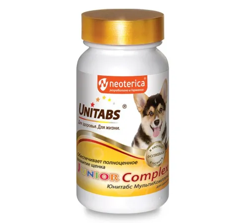 Neoterica Unitabs JuniorComplex c B9 для щенков, 100 таб