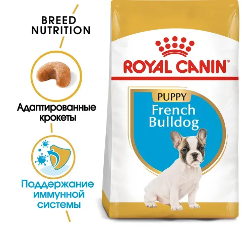 Royal Canin French Bulldog Puppy, 3 кг + EDUC в подарок