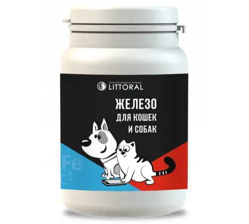Littoral Железо для кошек и собак, 80 таб
