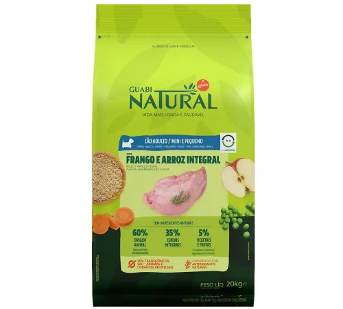 Guabi Natural Dog Adult Mini (Цыпленок, рис), 20 кг