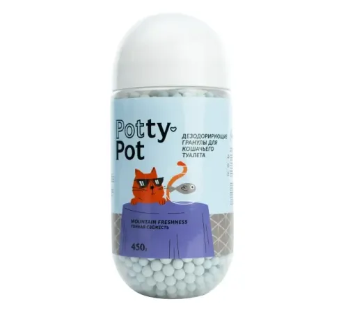 Potty-Pot Дезодорирующие гранулы Горная Свежесть, 450 г