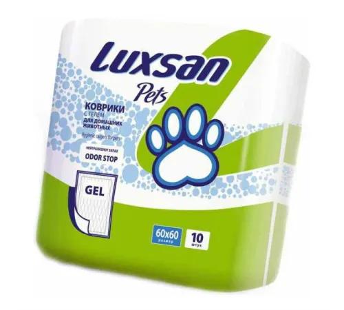 Luxsan Premium Gel Коврики (пеленки), 60х60 см, 10 шт/уп