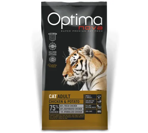 Optimanova Cat Adult (Курица и картофель), 0,4 кг
