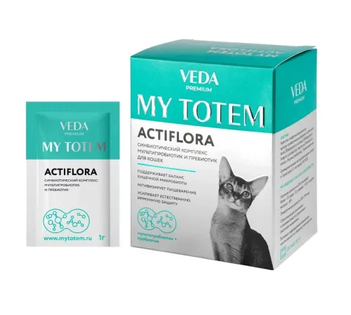 VEDA My Totem Actiflora Cинбиотический комплекс для кошек, 1 г